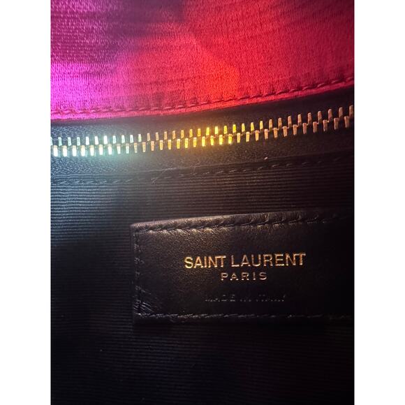 Saint Laurent Pink Satin Toy Loulou Puffer Crossbody Bag NWT - Picture 9 of 10